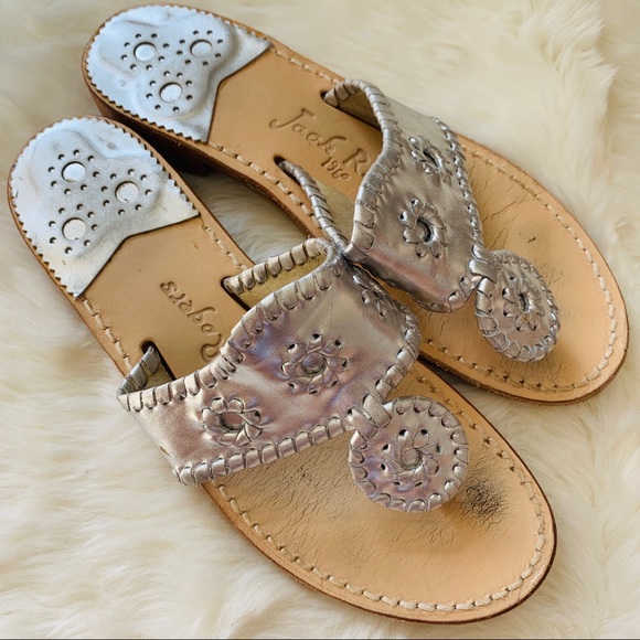Jack Rogers Shoes - Jack Rogers Silver Sandals